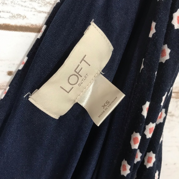 LOFT NAVY BLUE TANK DRESS SIZE XS - Picture 4 of 6